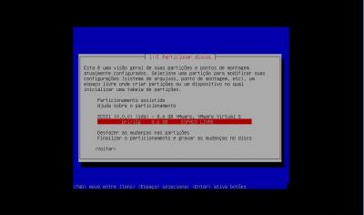 Debian Linux: Particionar disco manualmente 